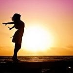 Woman Happiness Sunrise Silhouette  - JillWellington / Pixabay